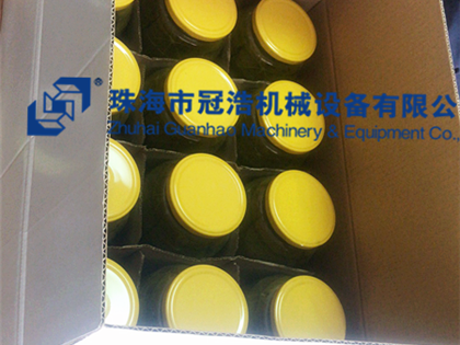 熱灌裝機，壓固體物，冷灌裝機，抽真空旋蓋機，套標機，收縮機，開(kāi)箱封底機，裝箱機,折蓋封箱機，— 菏澤安美味食品有限公司