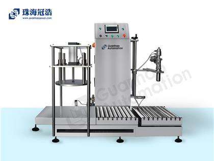 半自動(dòng)稱(chēng)重灌裝、壓蓋一體機